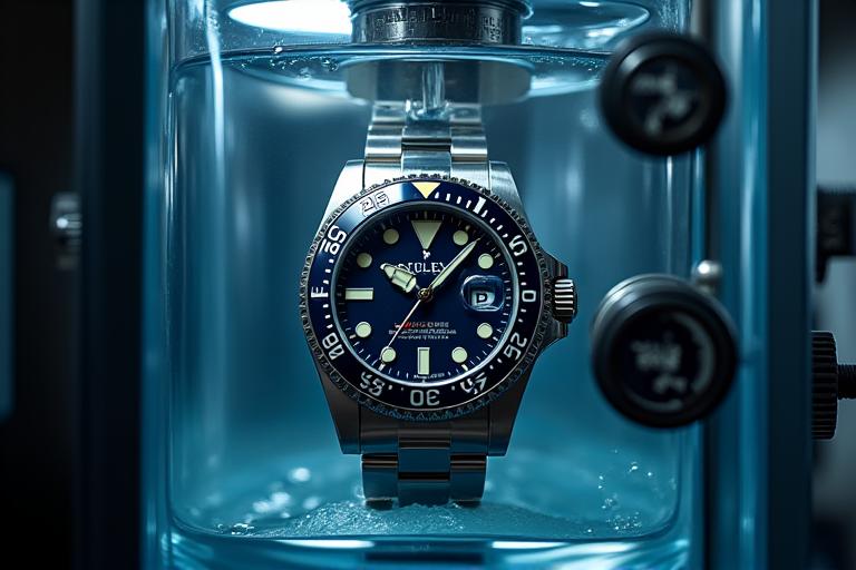 Prueba de hermeticidad en reloj deportivo